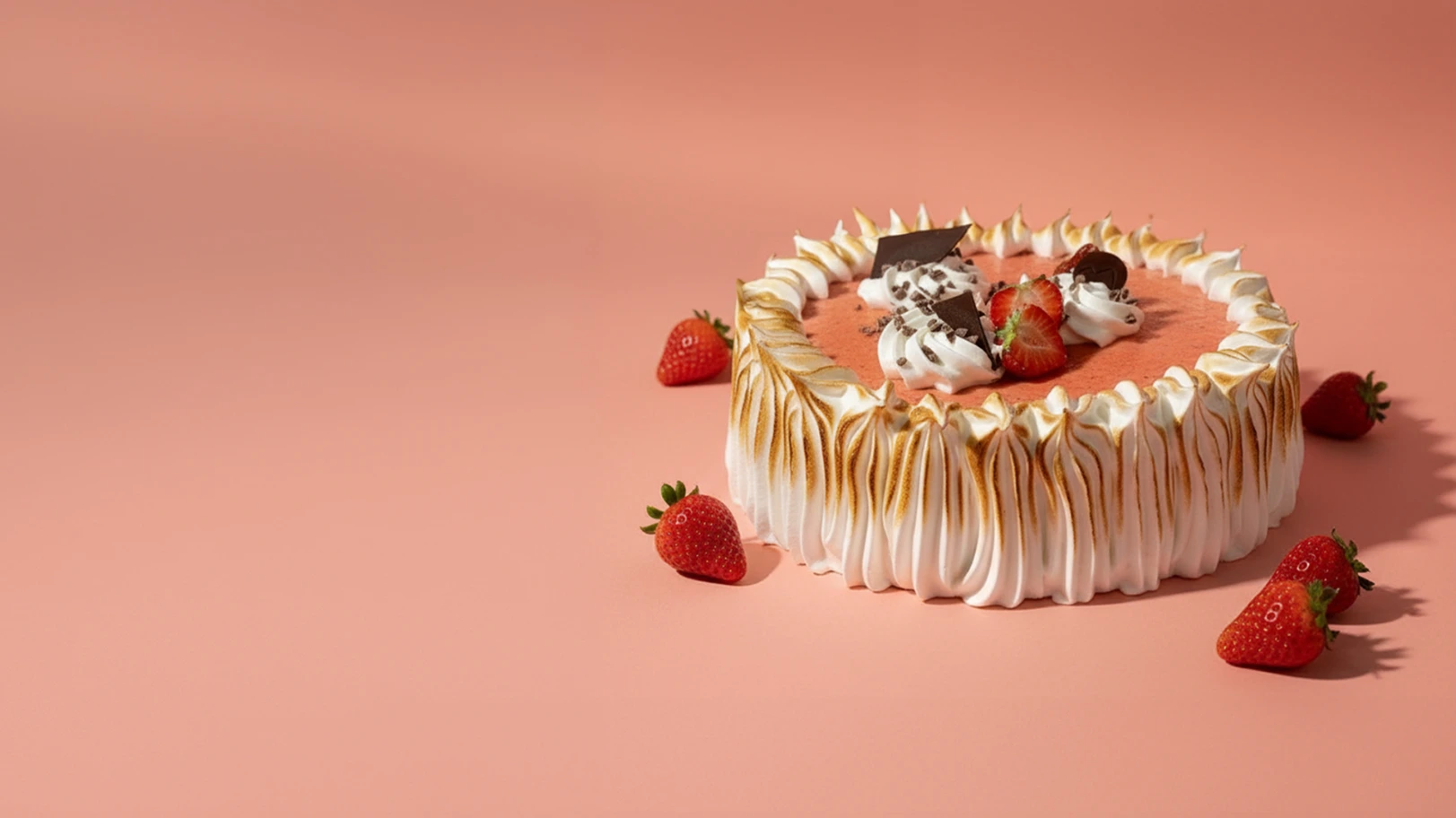 Gâteau glacé 6 personnes Stracciatella et Fraise