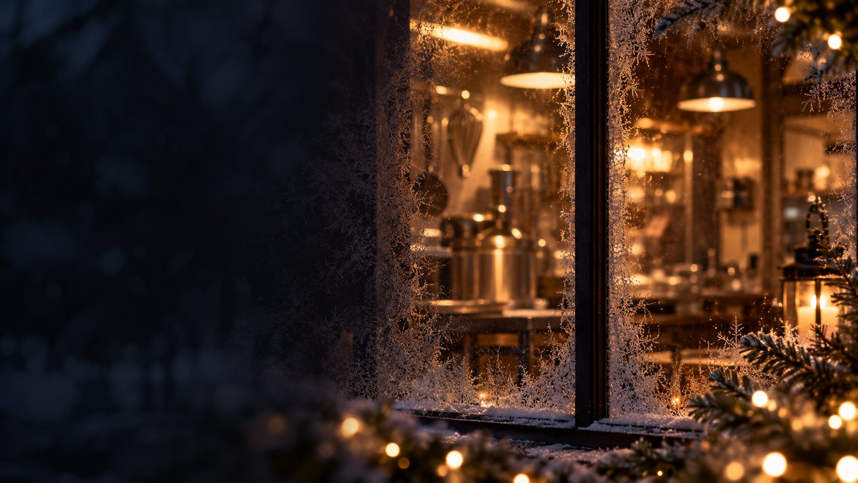 L'atelier, un soir d'hiver