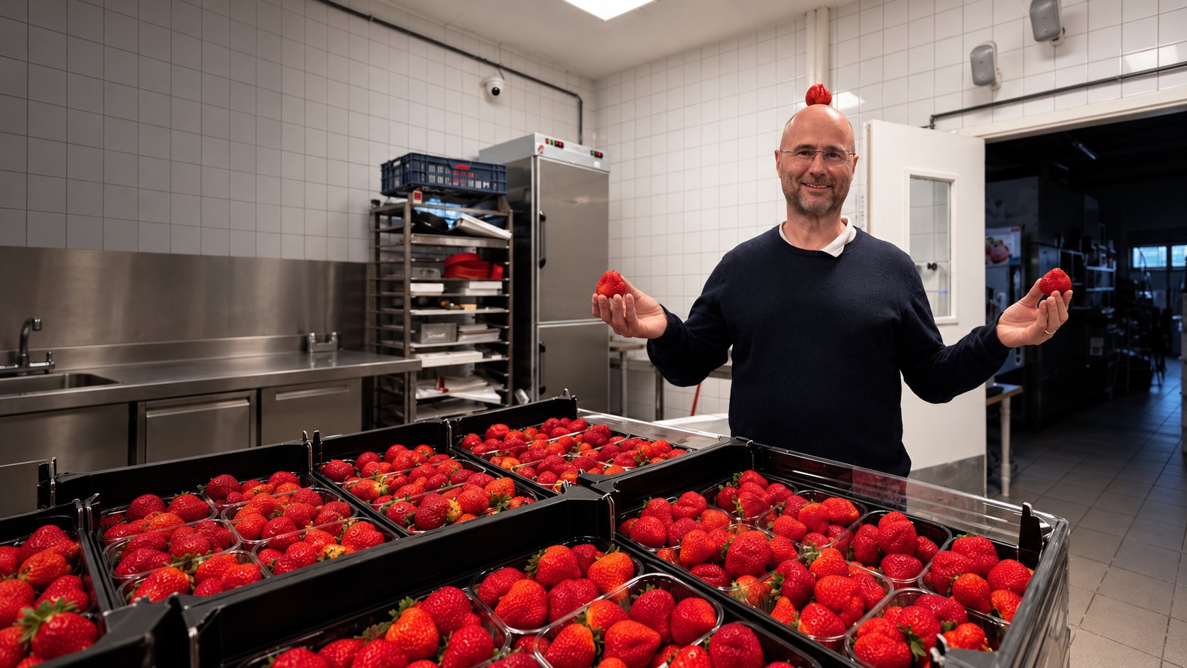 À l'atelier de Pousset, à l'arrivée des fraises