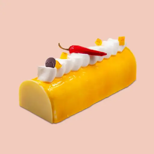 Bûche Mangue Piment & Vanille